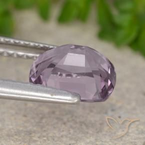 Spinel Gemstone in 7.2 x 6.2 mm Size for Sale, Spinel Stone in Light Grape Purple-Pink Color