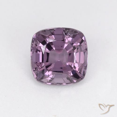 1.39ct Natural Púrpura uva claro espinela, Forma Cojín, VS, Photo A