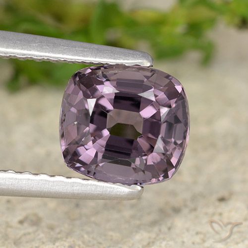 1.45ct Natural Dark Purple Spinel, Cushion, VVS
