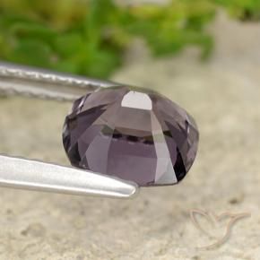 Spinel Gemstone in 6.8 x 6.2 mm Size for Sale, Spinel Stone in Dark Purple Color