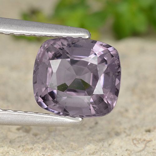 1.60ct Natural Medium Purple Spinel, Cushion, VVS-VS