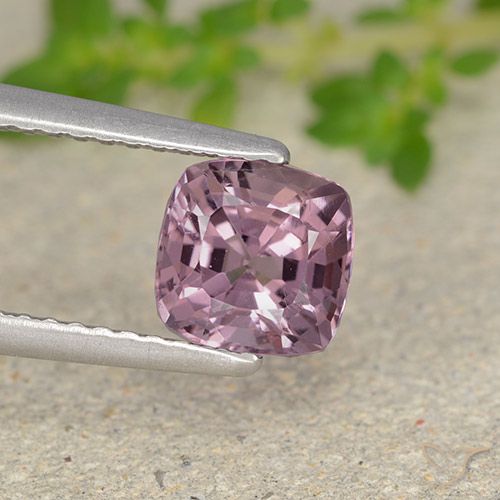 1.37ct Natural Light Reddish Purple Spinel, Cushion, VVS