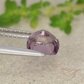 Spinel Gemstone in 6.4 x 6.2 mm Size for Sale, Spinel Stone in Light Reddish Purple Color