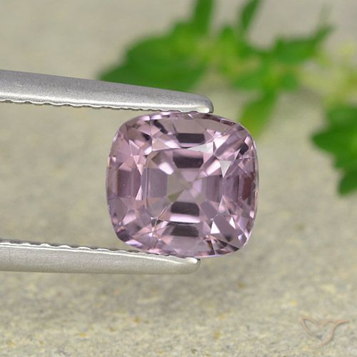 1.56 ct Violet Spinel, 6.8 x 6.4 mm Cushion Cut From Tanzania, Photo A