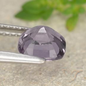 Spinel Gemstone in 6.6 x 6.1 mm Size for Sale, Spinel Stone in Grayish Violet Color