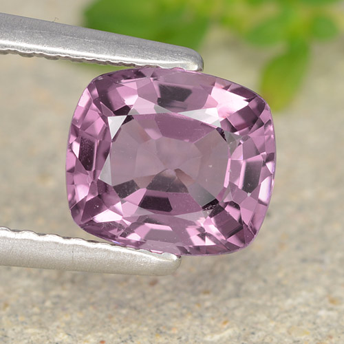 1.41 ct Purple Spinel Gemstone, Spinel Gem in Cushion-Cut Shape for Sale.