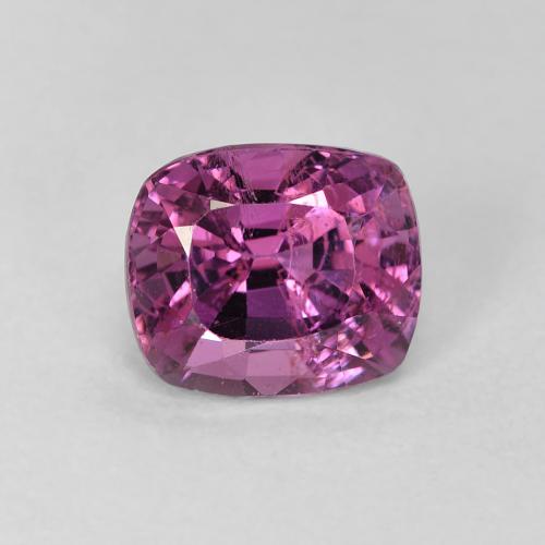 Medium Purple Spinell Edelstein - 1.5ct Kissenschliff (ID: 490309)