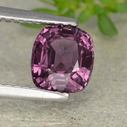 1.29 ct Purple Spinel Stone, Natural Spinel in Cushion-Cut Shape for Sale