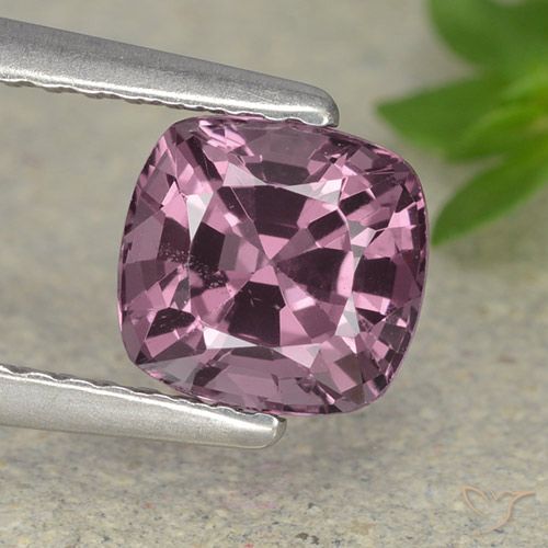1.33ct Natural Medium-Dark Purple Spinel, Cushion, VVS, Photo A