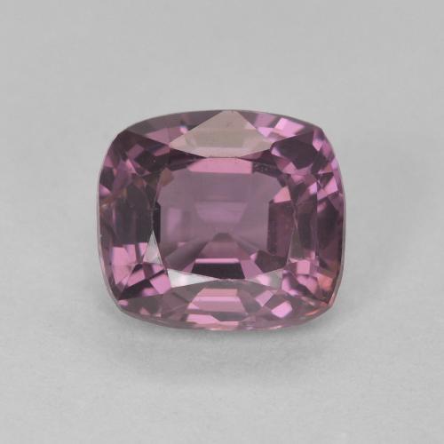 Medium Purple Grey Spinell Edelstein - 1.4ct Kissenschliff (ID: 490323)