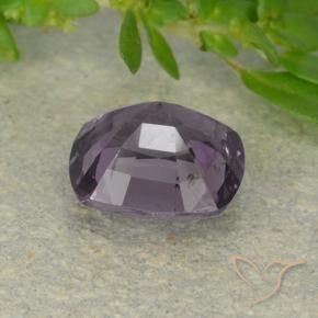 Spinel Gemstone in 6.7 x 6.4 mm Size for Sale, Spinel Stone in Medium Purple Grey Color
