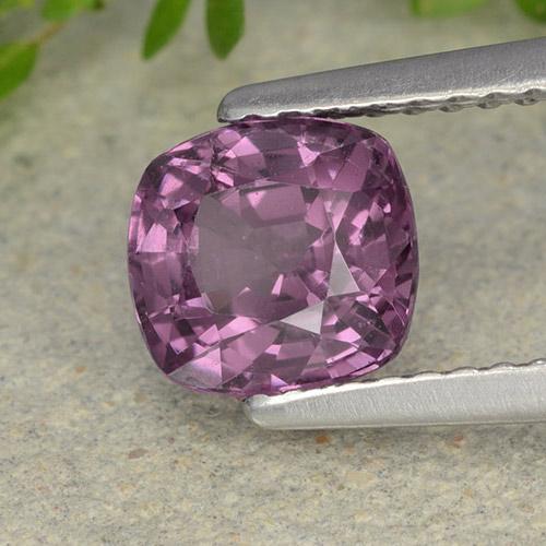 1.46 ct Purple Spinel Stone, Natural Spinel in Cushion-Cut Shape for Sale