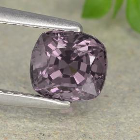 Plum-Grey Spinel Gem - 1.5ct Cushion-Cut (ID: 490330)