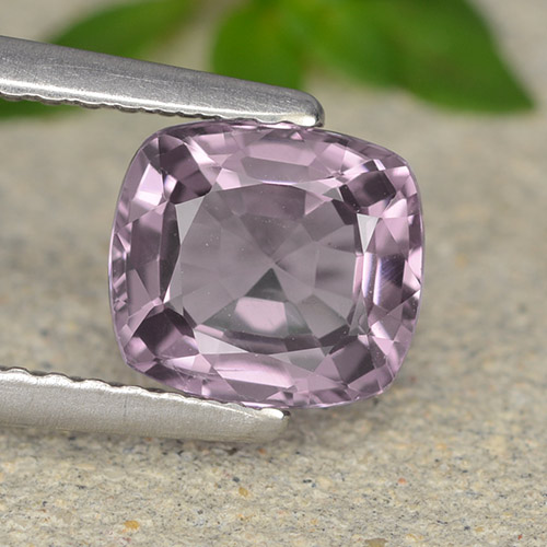 1.35 ct Purple Spinel Gemstone, Spinel Gem in Cushion-Cut Shape for Sale.