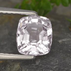 1.57 ct White Spinel Stone, Natural Spinel in Cushion-Cut Shape for Sale