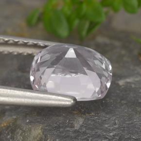 Spinel Gemstone in 7.1 x 6.1 mm Size for Sale, Spinel Stone in Purplish-pink White Color