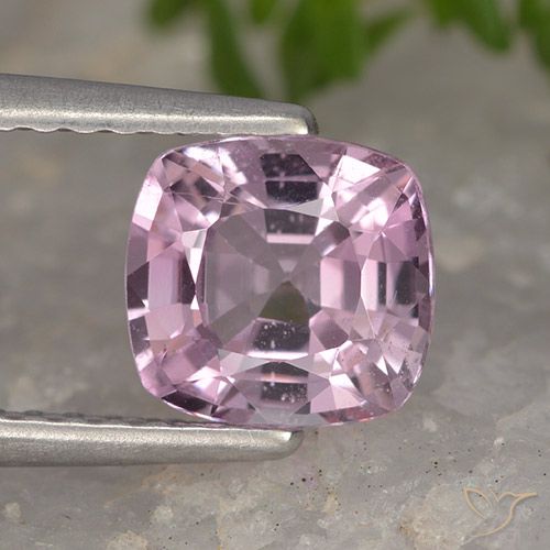 1.29 ct Purple Spinel, 6.6 x 6.2 mm Cushion Cut From Tanzania, Photo A