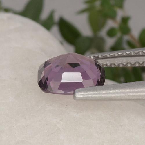 Spinel Gemstone in 7 x 6.3 mm Size for Sale, Spinel Stone in Deep Mauve Tone Color