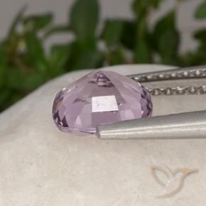 Spinel Gemstone in 6.9 x 6.1 mm Size for Sale, Spinel Stone in Very Light Pinkish Purple Color