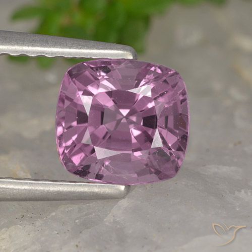1.25ct Natural Medium Purple Spinel, Cushion, VVS