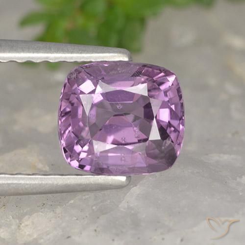 1.25ct Natural Light Purple Spinel, Cushion, VVS-VS