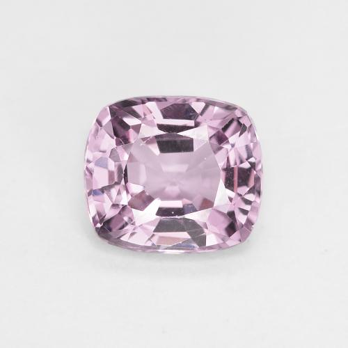1.14ct Cushion Light Pinkish Purple Spinel from Tanzania, Dimension 6.6 x 5.8mm, Natural untreated Gemstone, VVS Clarity, 1pc Cushion-cut Spinel, Mohs Hardness of 8 suitable for daily wear jewelry, Photo A