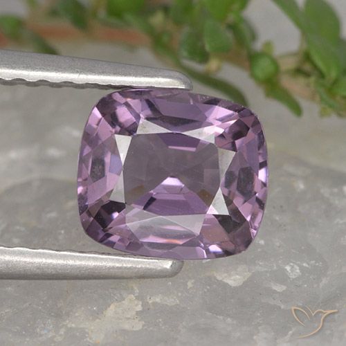 1.26 ct Violet Spinel, 6.9 x 6 mm Cushion Cut From Tanzania, Photo A