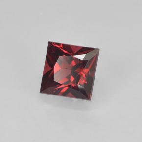 0.38 ct Red Spinel Stone, Natural Spinel in Princess-Cut Shape for Sale