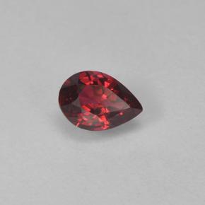 0.24 ct Red Spinel Stone, Natural Spinel in Pear Facet Shape for Sale