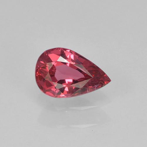 Deep Reddish Pink Spinel Gem - 0.4ct Pear Facet (ID: 503512)