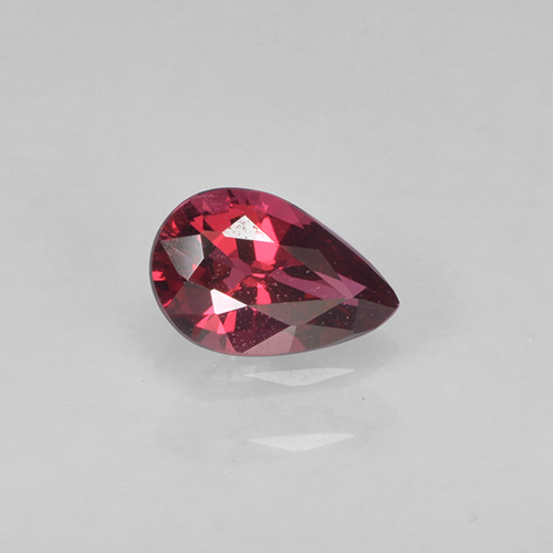 Currant Red Spinel Gem - 0.4ct Pear Facet (ID: 503519)