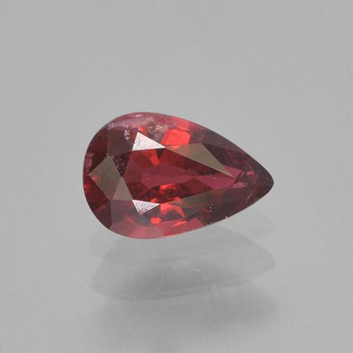Deep Crimson Red Spinel Gem - 0.4ct Pear Facet (ID: 503569)
