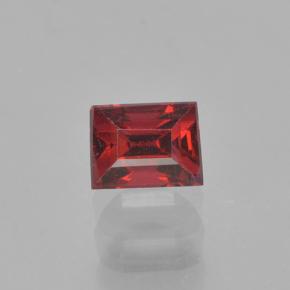 Deep Blood Red Spinel Gem - 0.4ct Baguette Step Cut (ID: 503573)