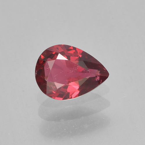 Currant Red Spinel Gem - 0.4ct Pear Facet (ID: 503578)