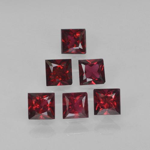 Rouge foncé Spinelle gemme - 0.2ct Coupe-princess (ID: 503812)