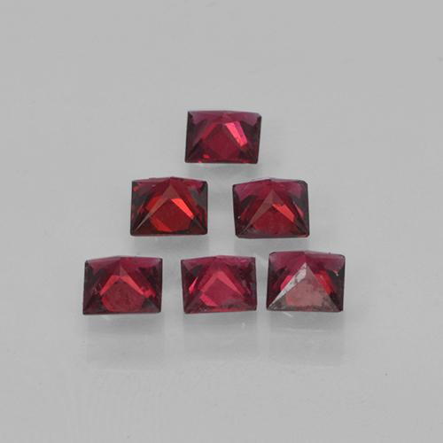 Spinel Gemstones in 3 x 3 mm Size for Sale, Spinel Stones in Dark Red Color