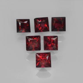 Rojo oscuro Espinela Gema - 0.2ct Corte Princesa (ID: 503813)