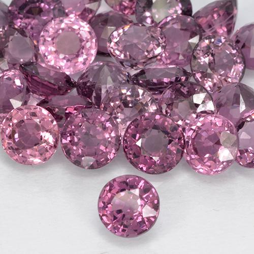 0.61 ct Purple Spinel Stone, Natural Spinel in Round Facet Shape for Sale