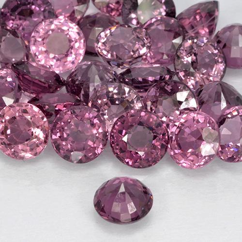 Spinel Gemstone in 5 mm (calibrated) Size for Sale, Spinel Stone in Deep Purple Color