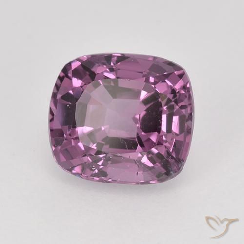 1.36 ct Purple Spinel Stone, Natural Spinel in Cushion-Cut Shape for Sale