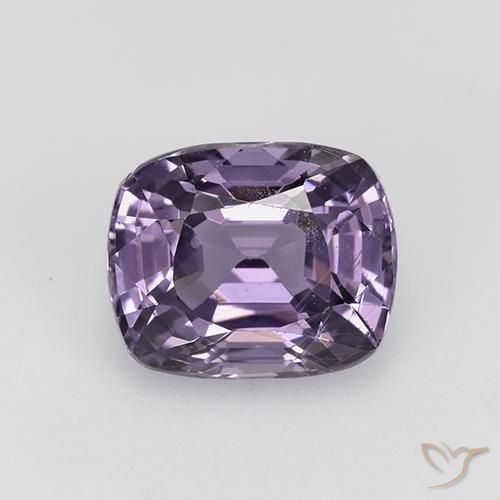 1.29 ct Violet Spinel, 6.7 x 5.5 mm Cushion Cut From Tanzania, Photo A