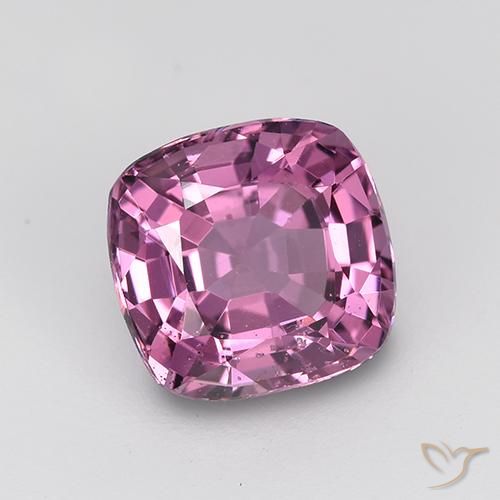 1.31 ct Purple Spinel Stone, Natural Spinel in Cushion-Cut Shape for Sale
