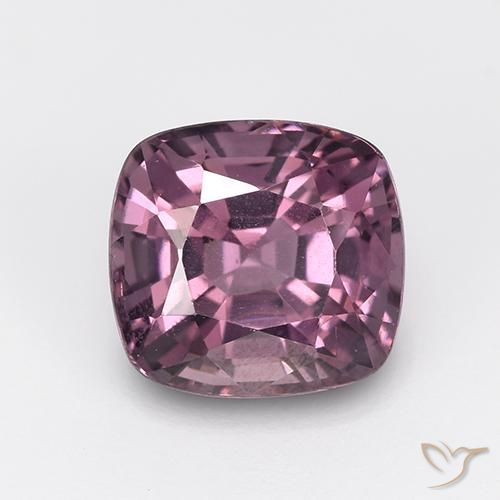 1.55 ct Purple Spinel, 6.7 x 6.4 mm Cushion Cut From Tanzania, Photo A