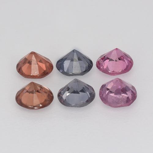 Spinel Gemstones in 3.3 mm Size for Sale, Spinel Stones in Multicolor Color