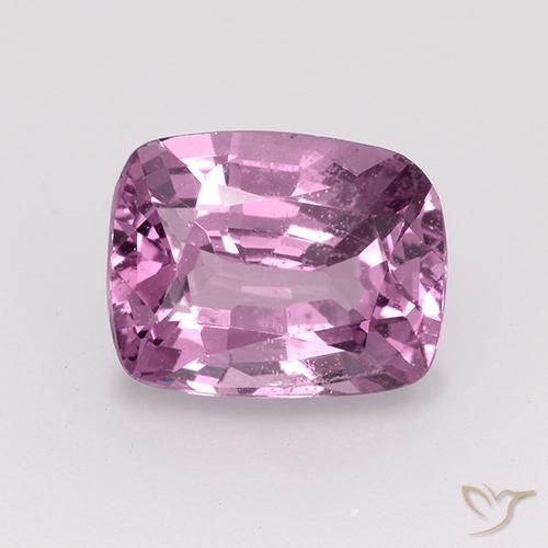 1.48 ct Purple Spinel, 7.4 x 5.8 mm Cushion Cut From Tanzania, Photo A