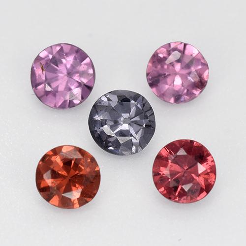 0.81 ctw Multicolor Spinel Stones, Natural Spinel in Diamond-Cut Shape for Sale