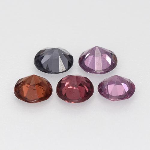 Spinel Gemstones in 3.3 mm Size for Sale, Spinel Stones in Multicolor Color