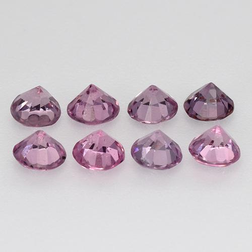 Spinel Gemstones in 3.2 mm Size for Sale, Spinel Stones in Reddish Purple Color