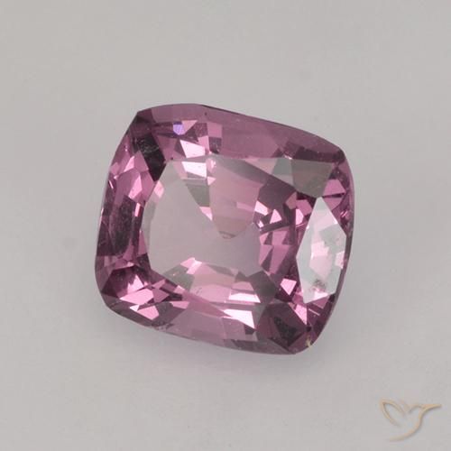 0.87 ct Purple Spinel Stone, Natural Spinel in Cushion-Cut Shape for Sale