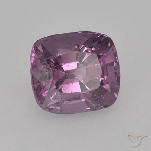 1.27 ct Purple Spinel Stone, Natural Spinel in Cushion-Cut Shape for Sale